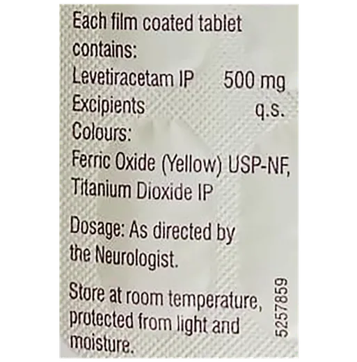 levipil 500mg tablet 15's